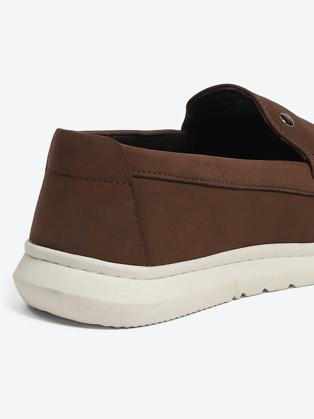 Monte Carlo Brown Light Weight Nu Buck Leather Casual Slip on Loafers for Men - Image 9