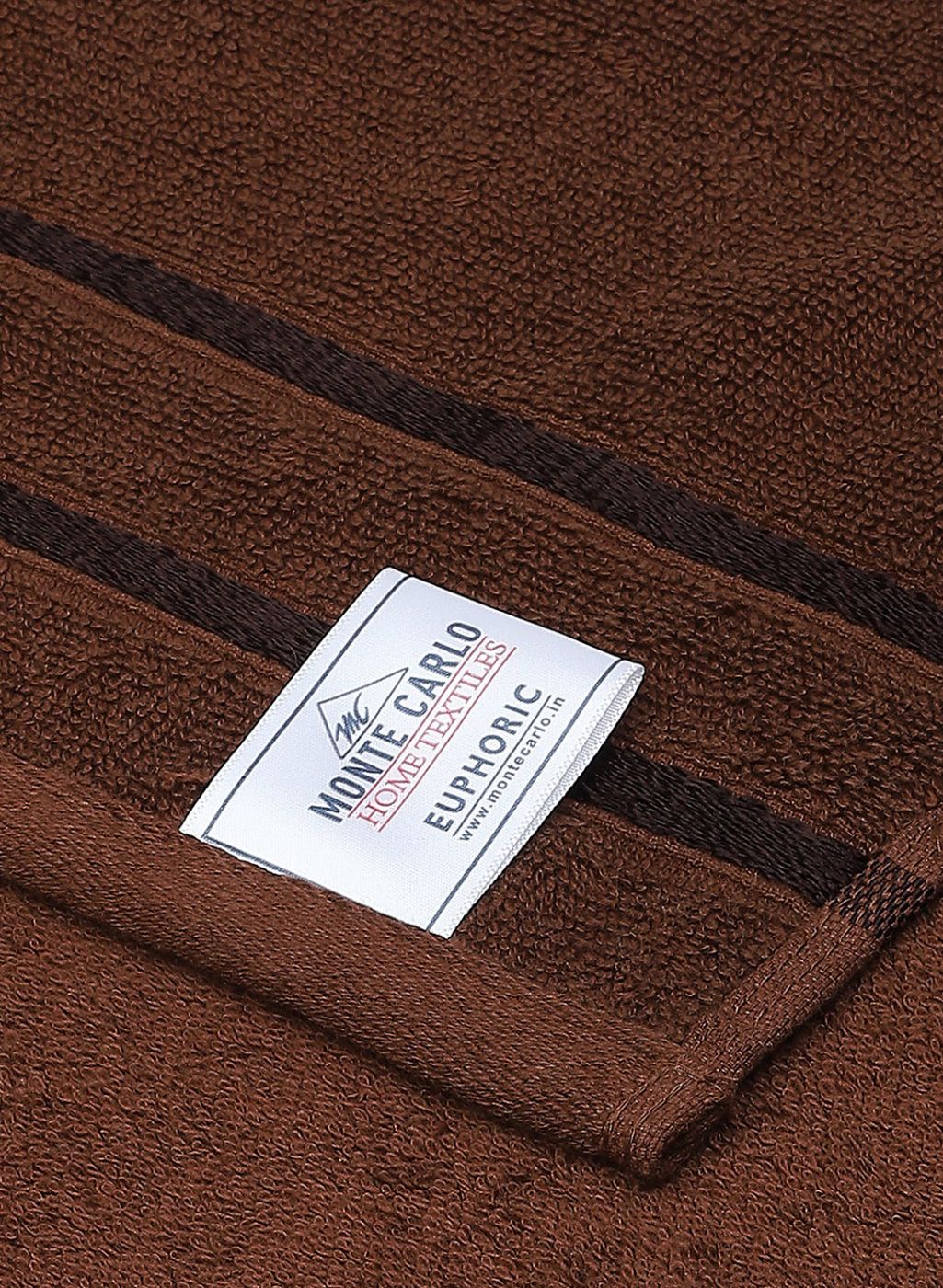 Brown & Peach Cotton 525 GSM Towel Set Pack of 4 (2 Bath & 2 Hand Towels) - Image 6