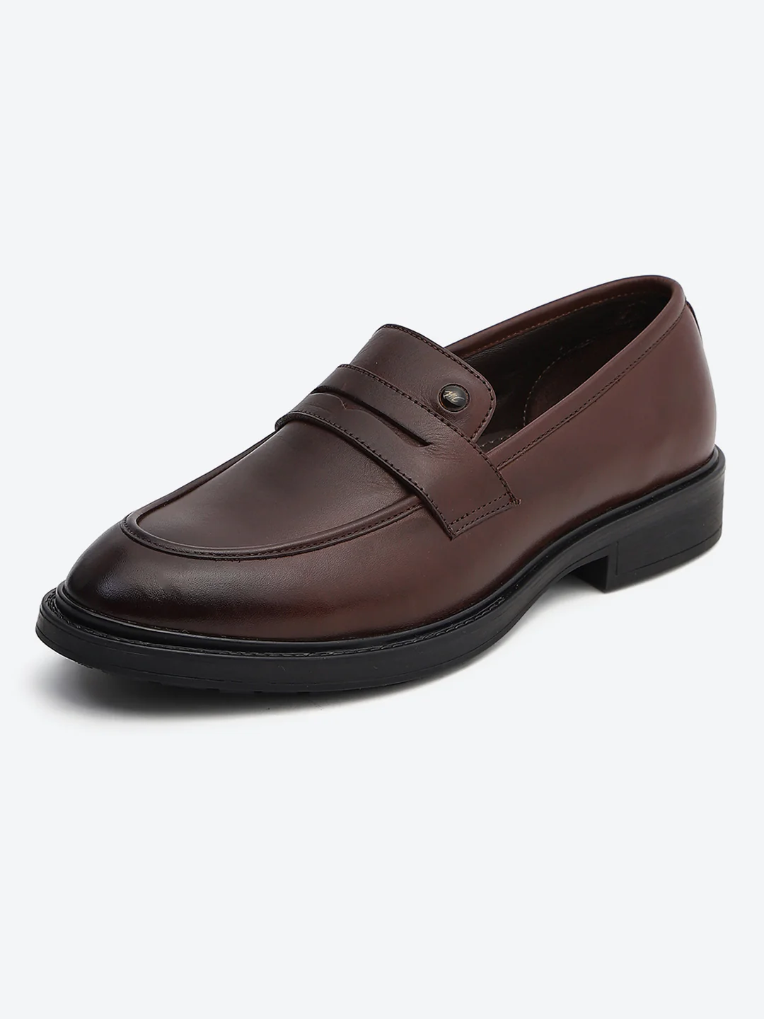 Monte Carlo Brown Slip-On I Formal I Party Wear Leather Penny Loafers for Men - Image 3