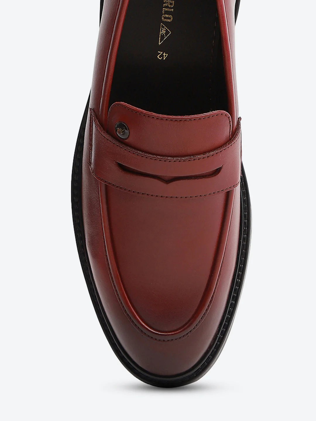Monte Carlo Cherry Slip-On I Formal I Party Wear Leather Penny Loafers for Men - Image 7