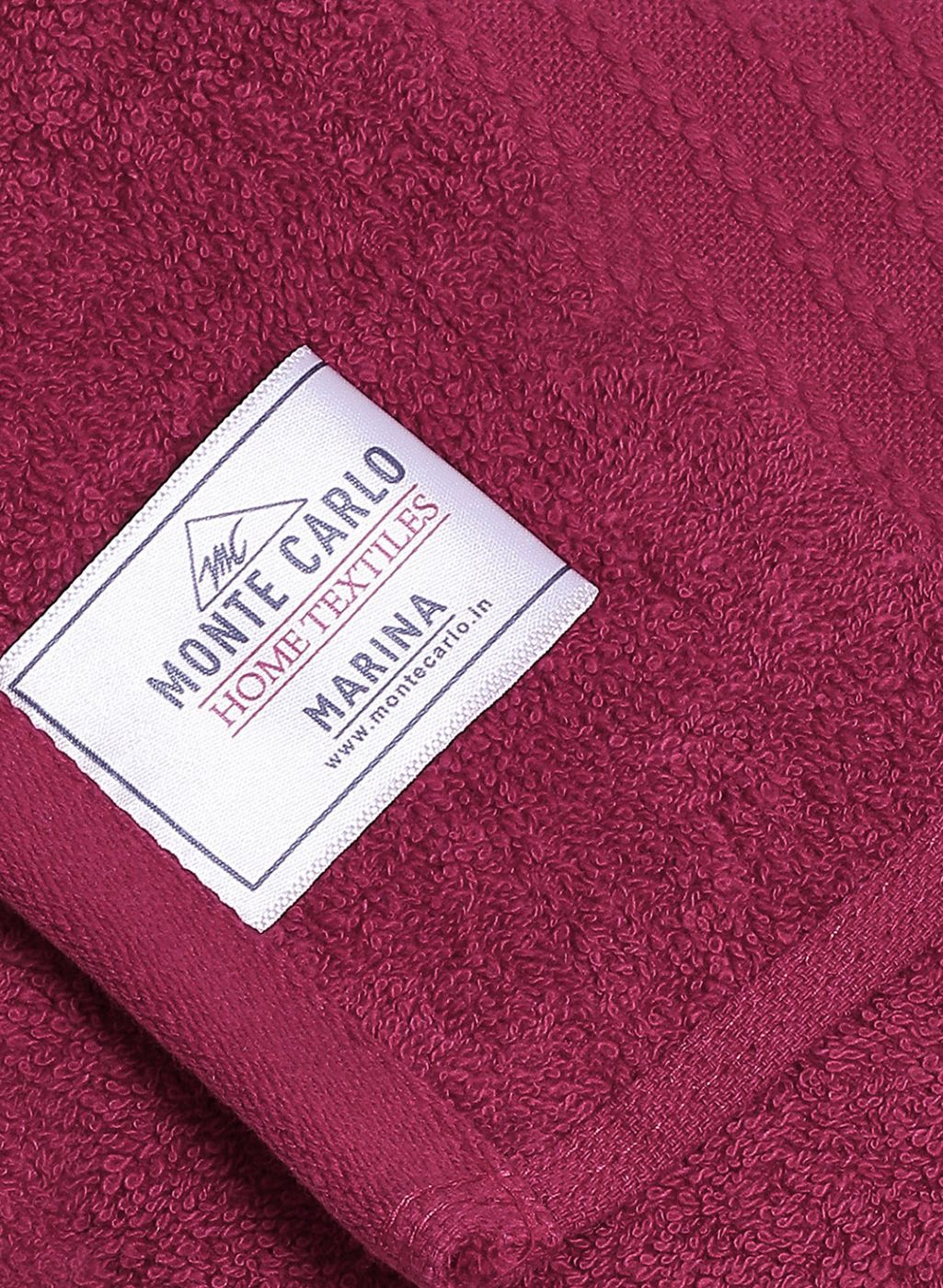 Dark Pink Cotton 400 GSM Bath Towel - Image 4