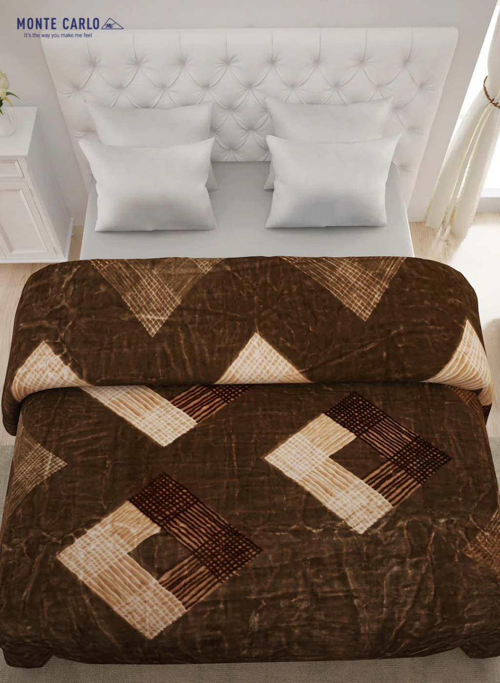 Double Bed Multicolor Mink Blanket - 1 Ply - Image 3