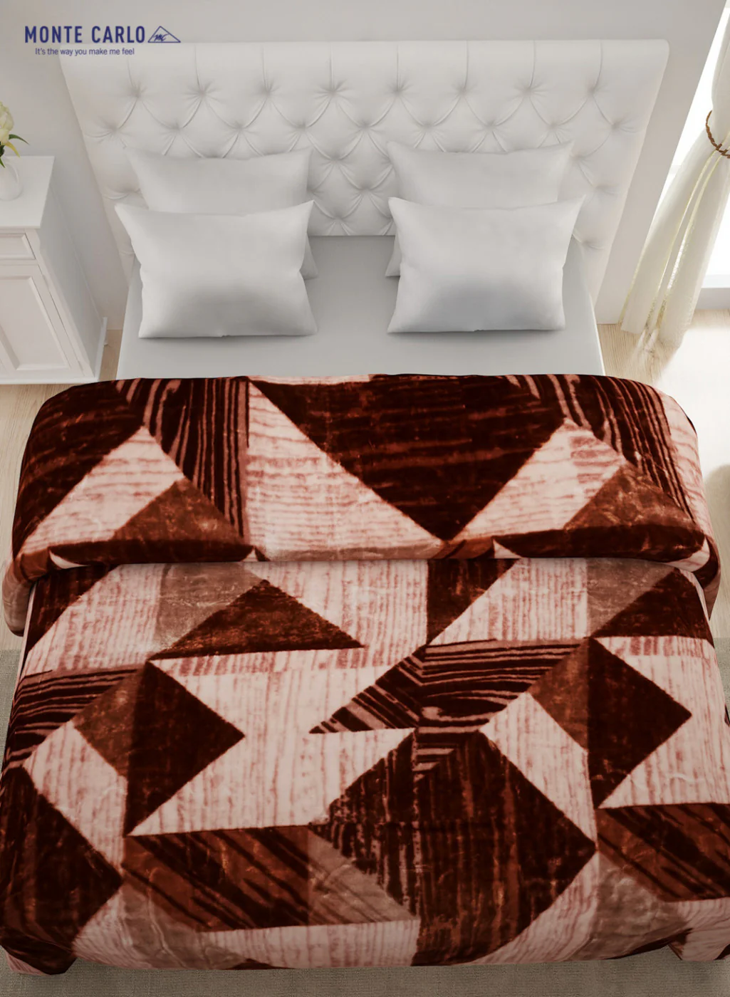 Double Bed Multicolor Mink Blanket - 1 Ply - Image 3