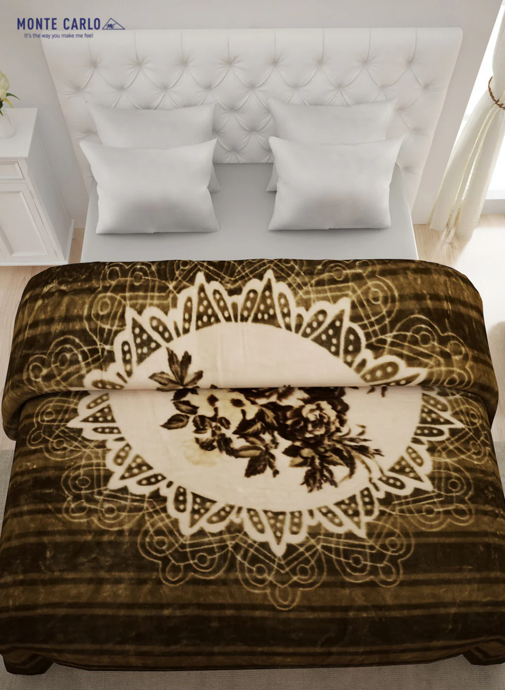 Double Bed Multicolor Mink Blanket - 1 Ply - Image 3