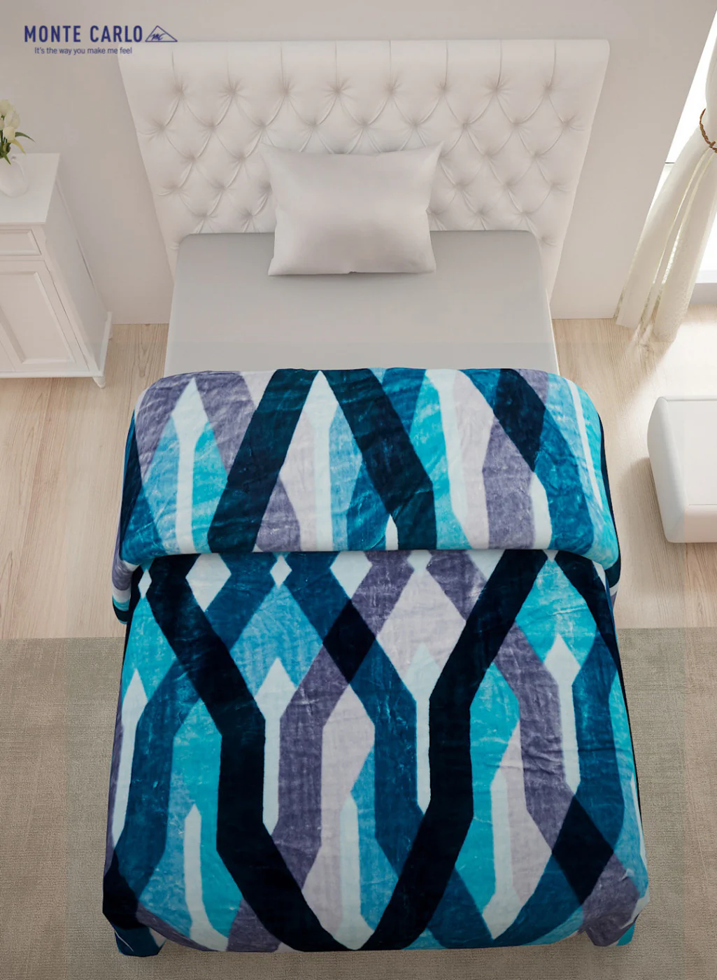Double Bed Multicolor Mink Blanket - 1 Ply - Image 3