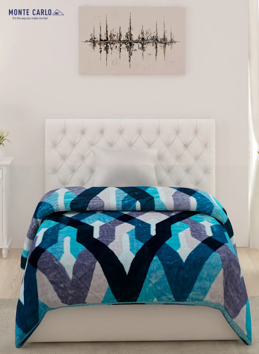 Double Bed Multicolor Mink Blanket - 1 Ply - Image 2