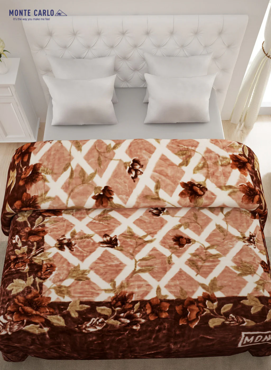 Double Bed Multicolor Mink Blanket - 2 Ply - Image 3