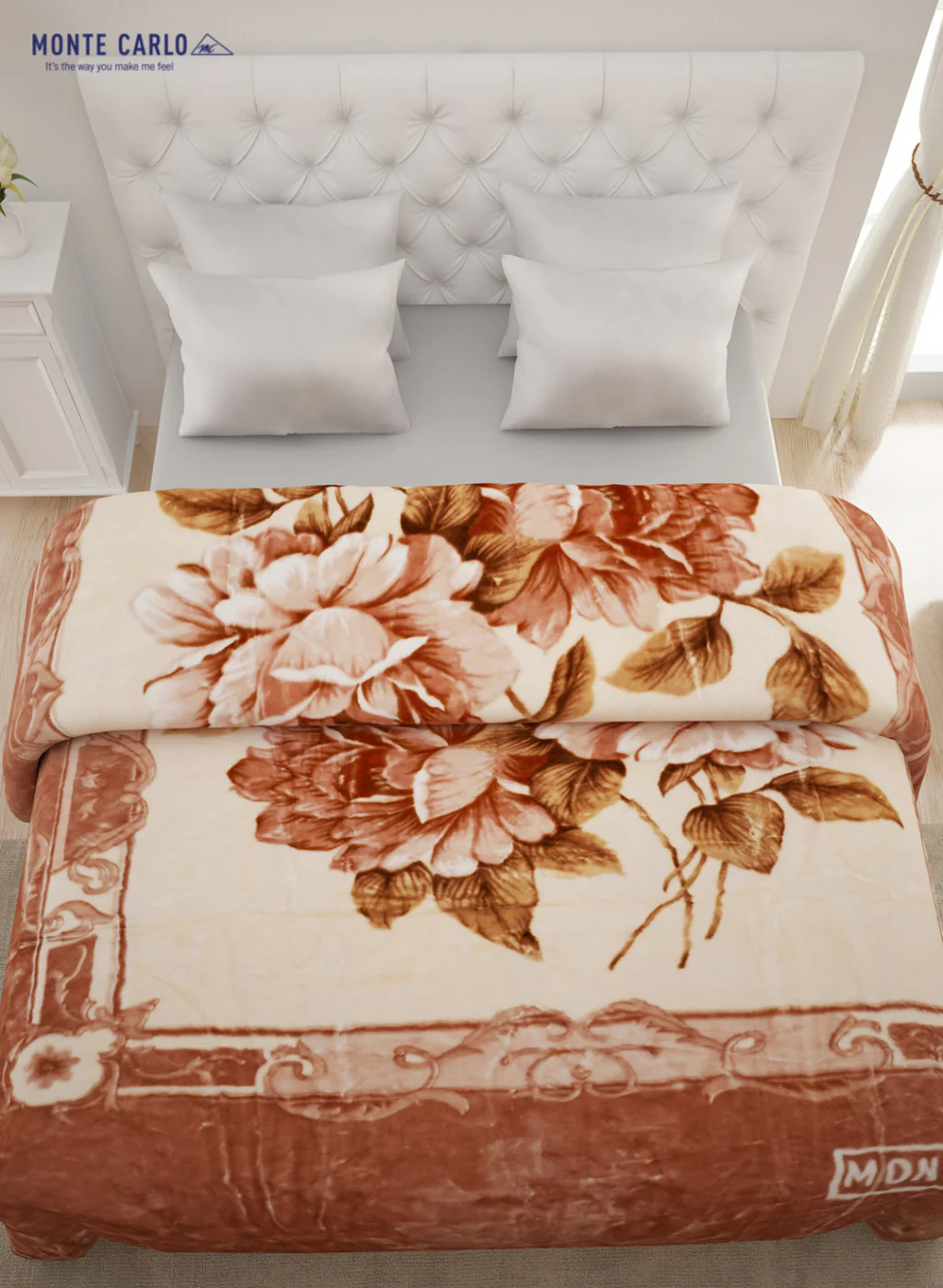 Double Bed Multicolor Mink Blanket - 2 Ply - Image 3