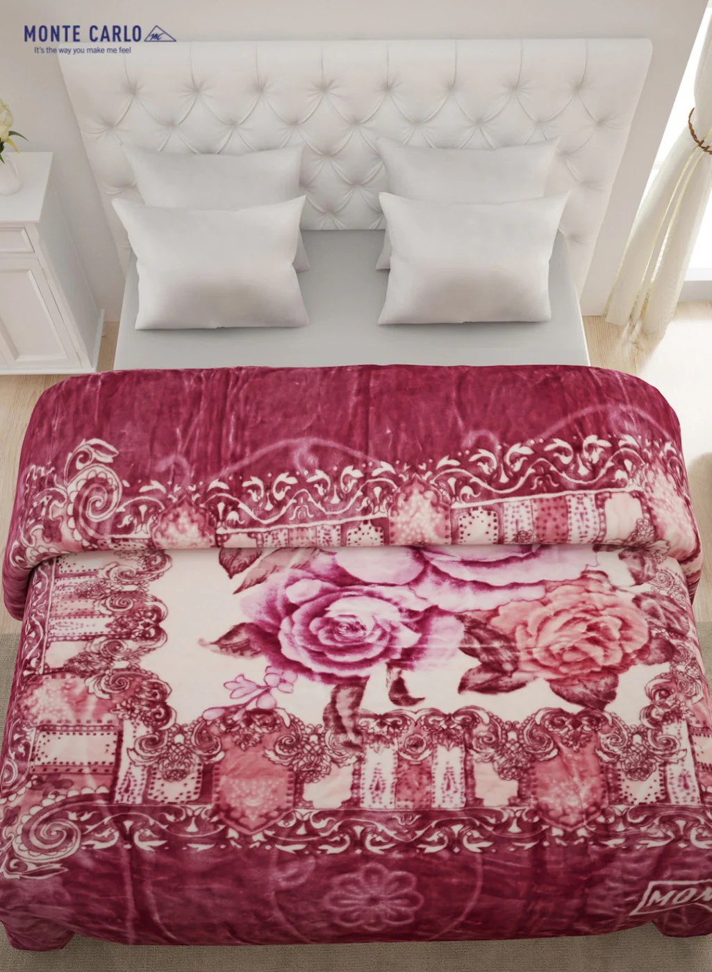 Double Bed Multicolor Mink Blanket - 2 Ply - Image 3