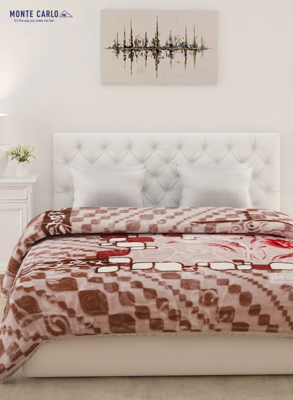 Double Bed Multicolor Mink Blanket - 2 Ply - Image 2
