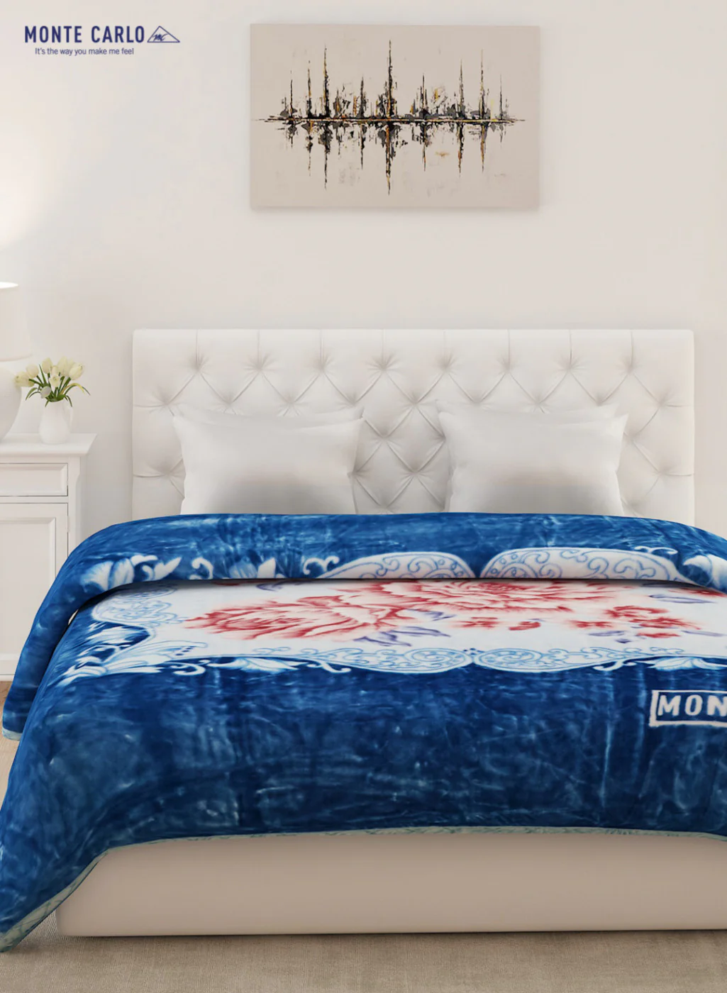 Double Bed Multicolor Mink Blanket - 2 Ply - Image 2