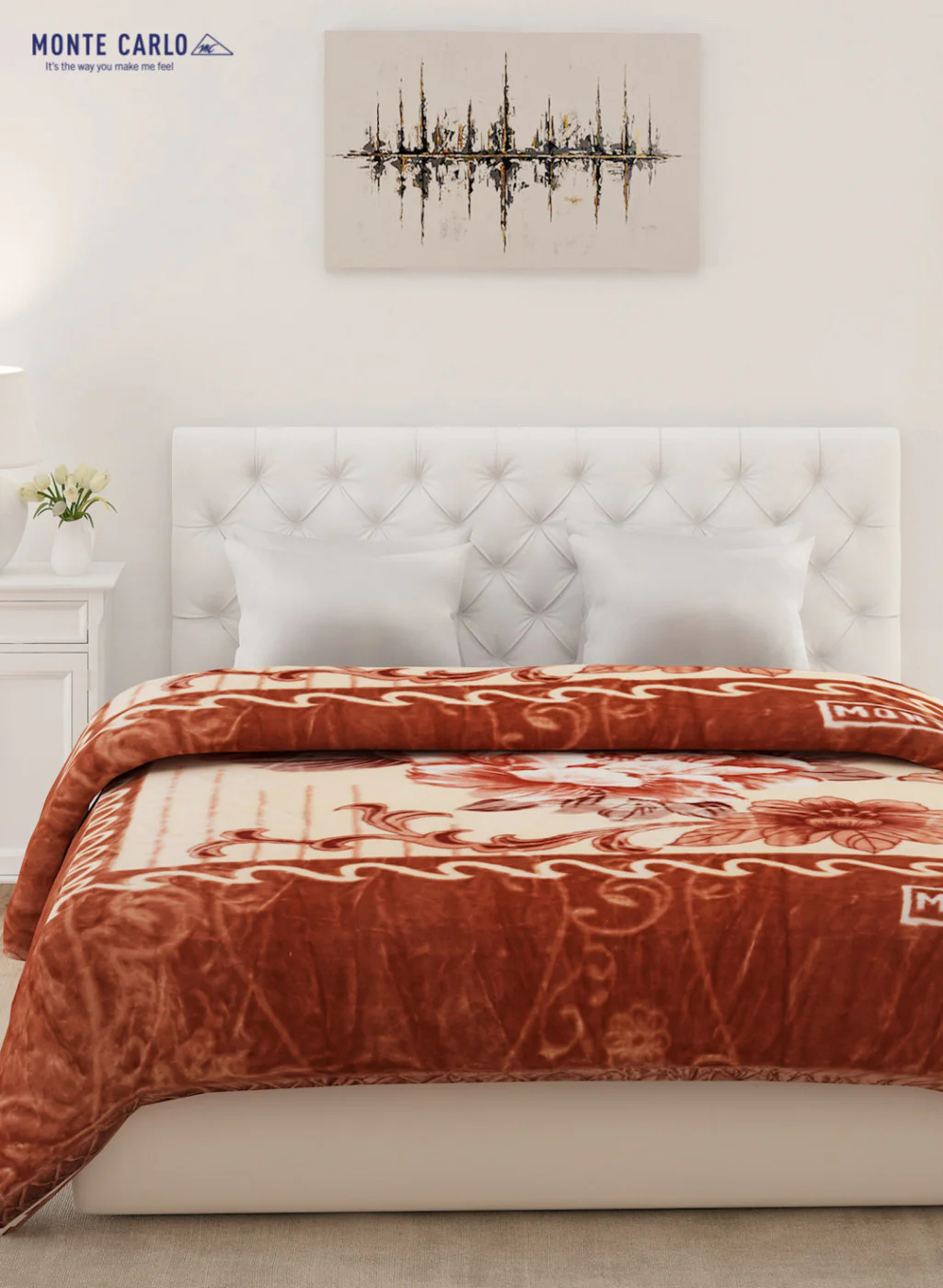 Double Bed Multicolor Mink Blanket - 2 Ply - Image 2