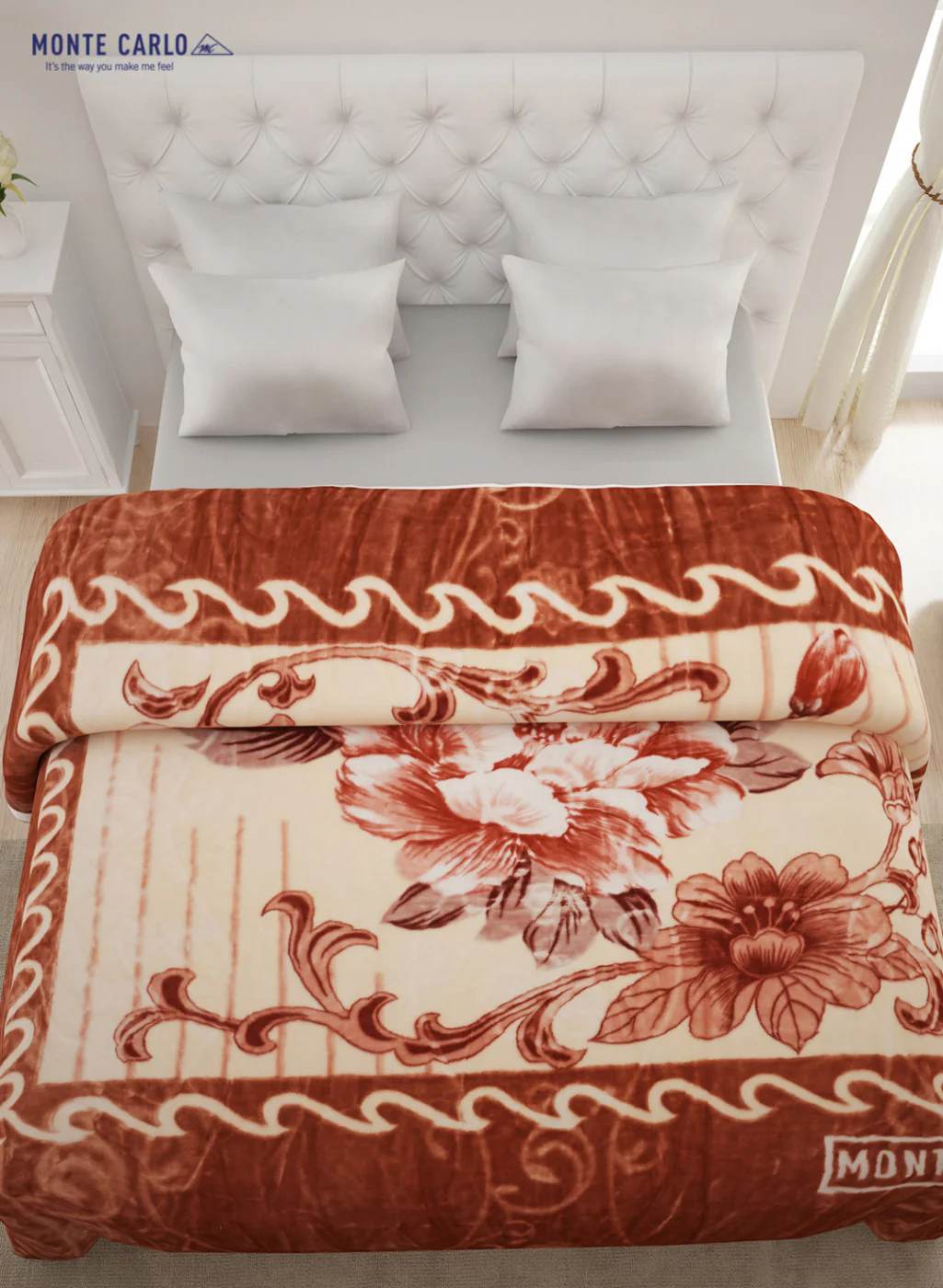 Double Bed Multicolor Mink Blanket - 2 Ply - Image 3