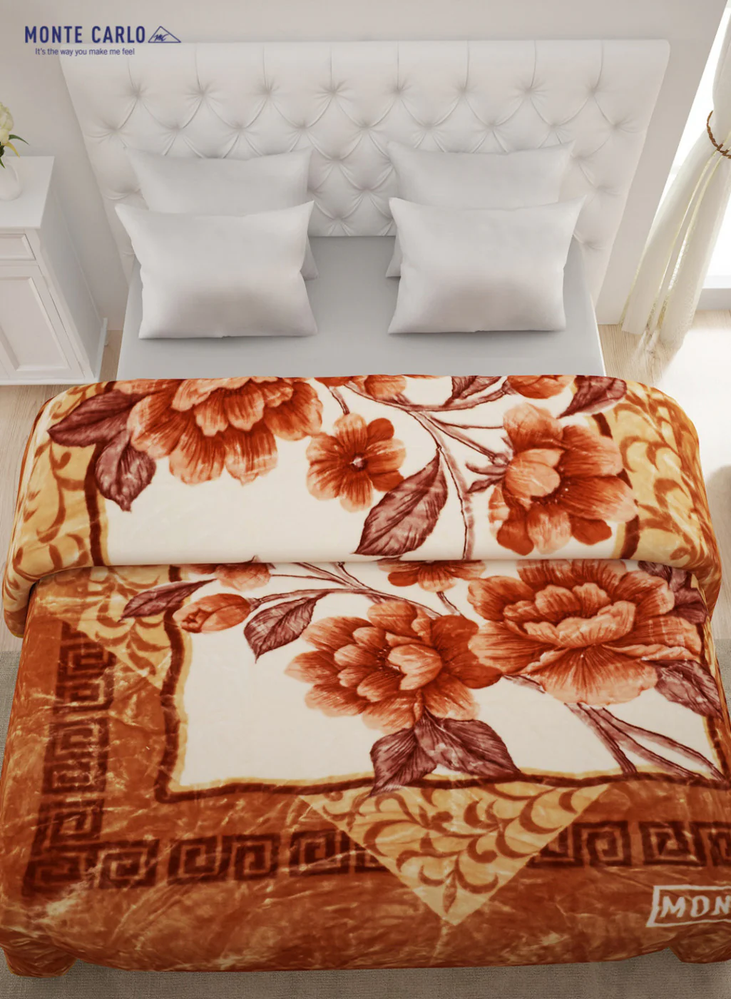 Double Bed Multicolor Mink Blanket - 2 Ply - Image 3