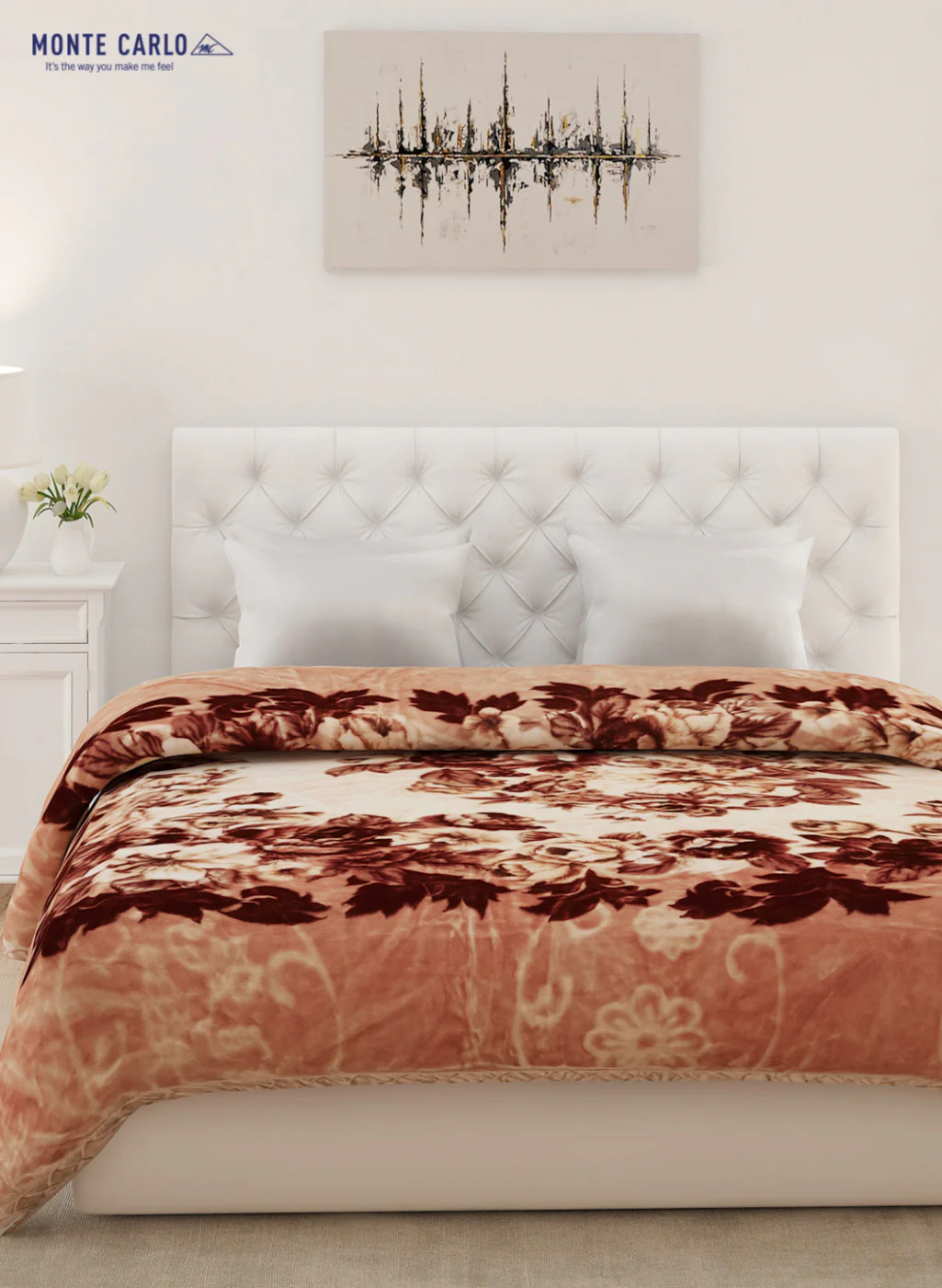 Double Bed Multicolor Mink Blanket - 2 Ply - Image 2