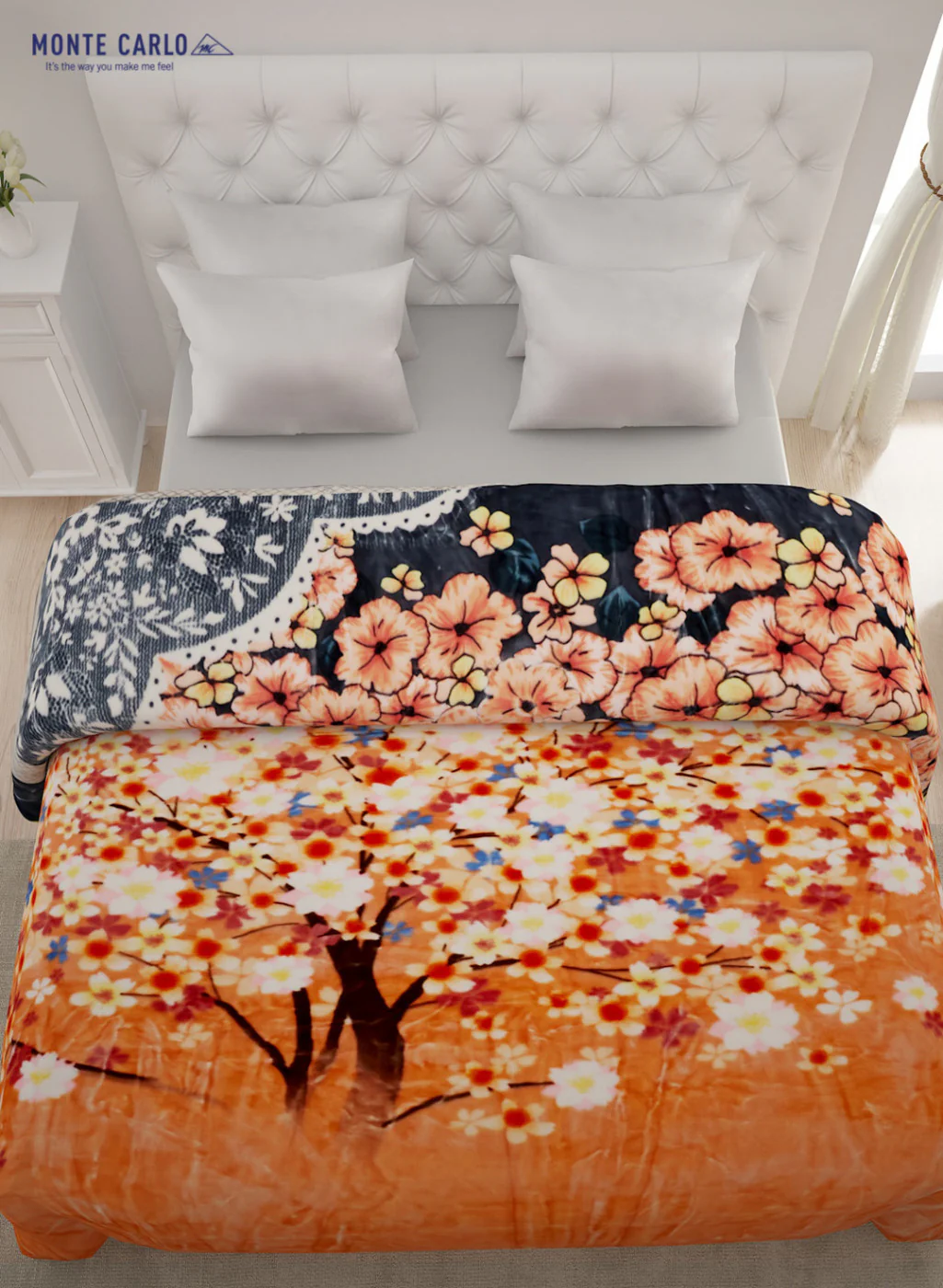 Double Bed Multicolor Mink Blanket - 2 Ply - Image 4