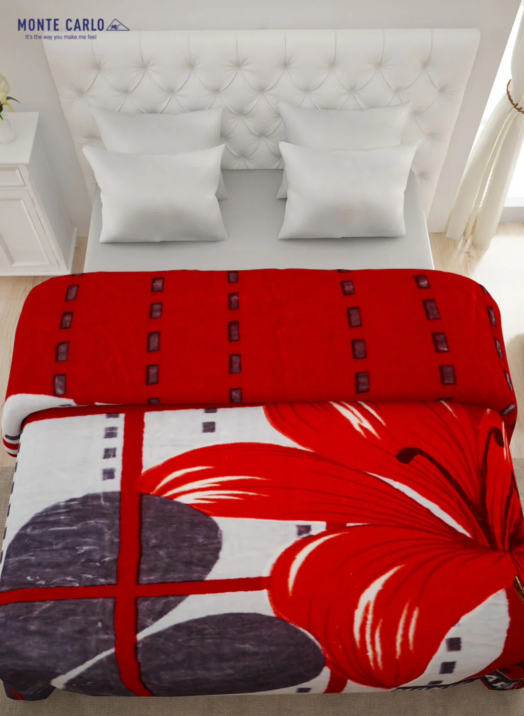 Double Bed Multicolor Mink Blanket - 2 Ply - Image 3