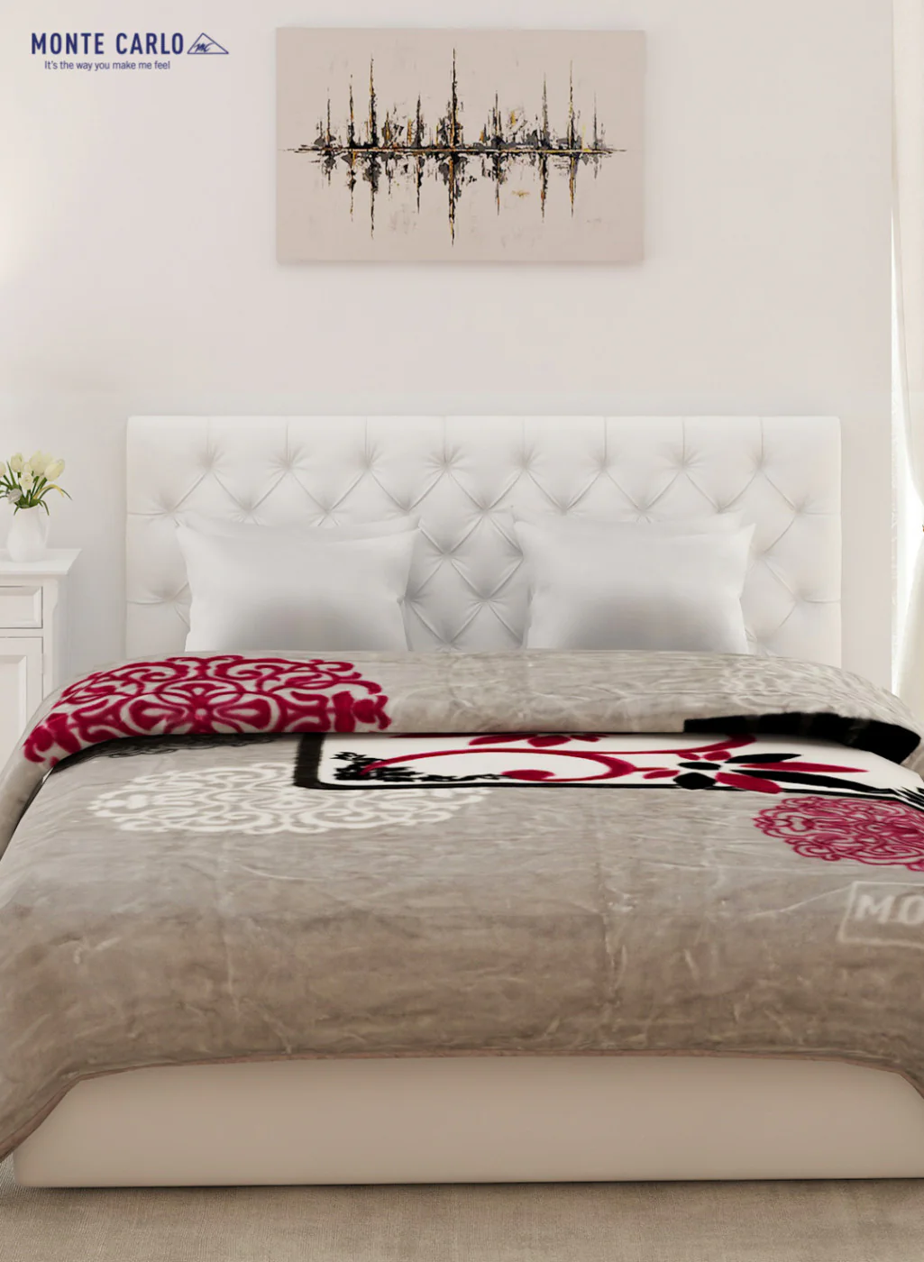 Double Bed Multicolor Mink Blanket - 2 Ply - Image 2