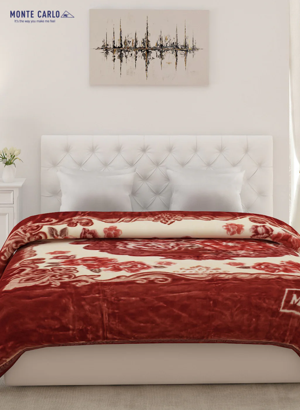 Double Bed Multicolor Mink Blanket - 2 Ply - Image 2