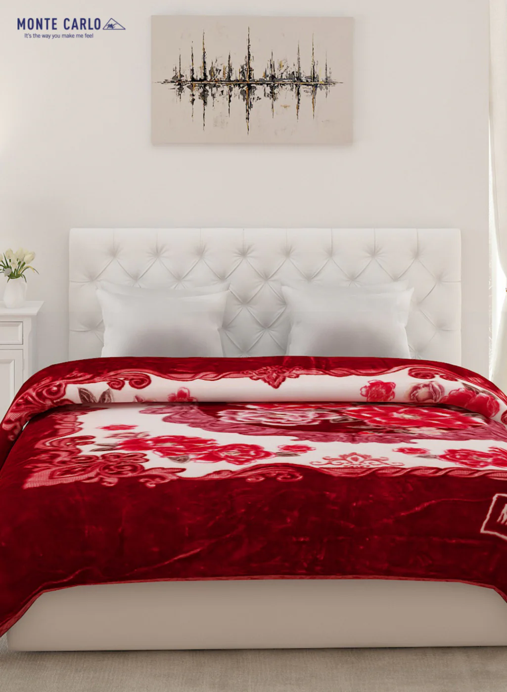 Double Bed Multicolor Mink Blanket - 2 Ply - Image 2