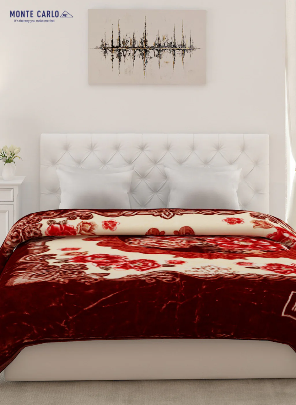 Double Bed Multicolor Mink Blanket - 2 Ply - Image 2