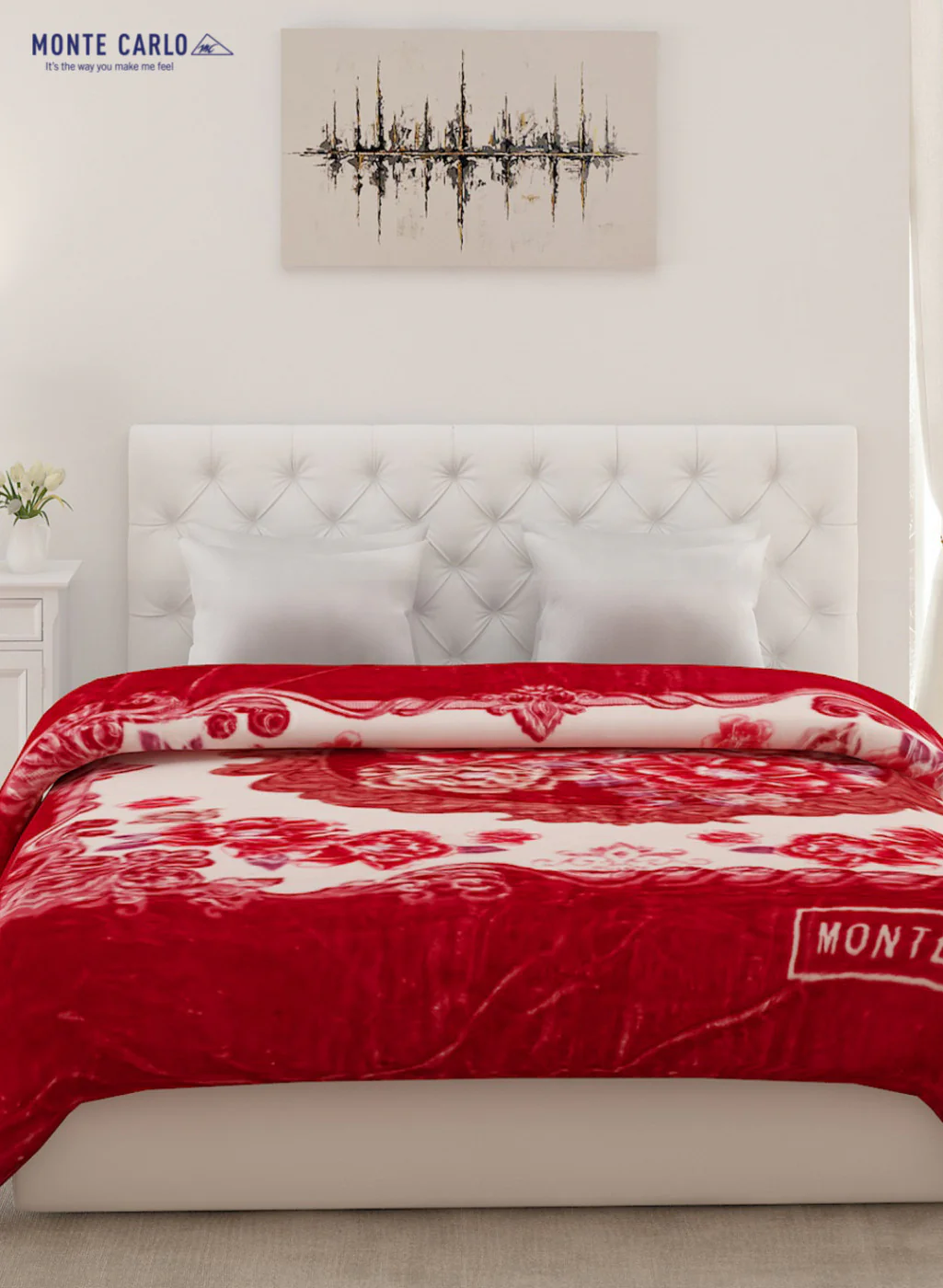 Double Bed Multicolor Mink Blanket - 2 Ply - Image 2