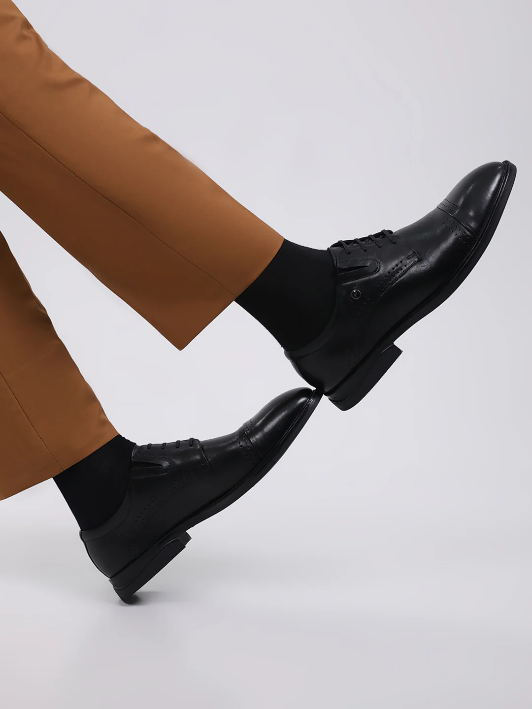 Monte Carlo Formal Derby Black Shoes for Men - Image 11