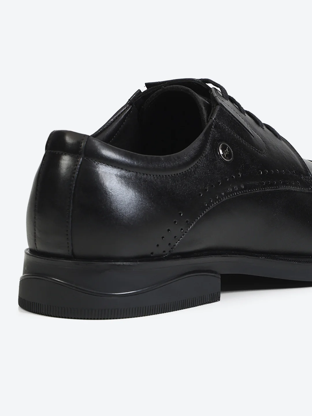 Monte Carlo Formal Derby Black Shoes for Men - Image 9