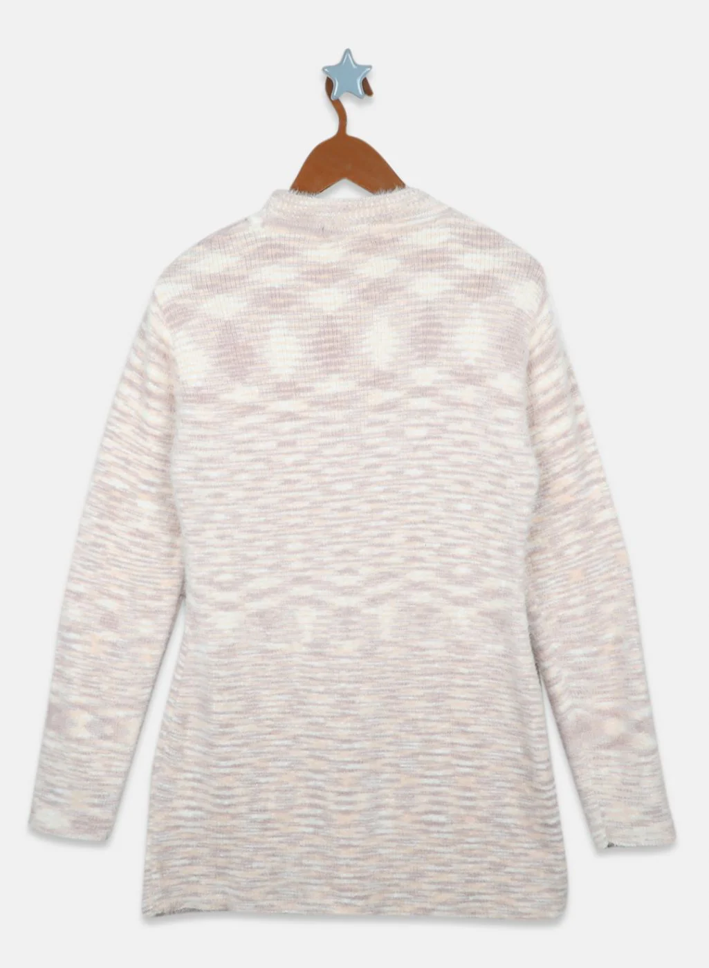 Girls Beige Printed Top - Image 2