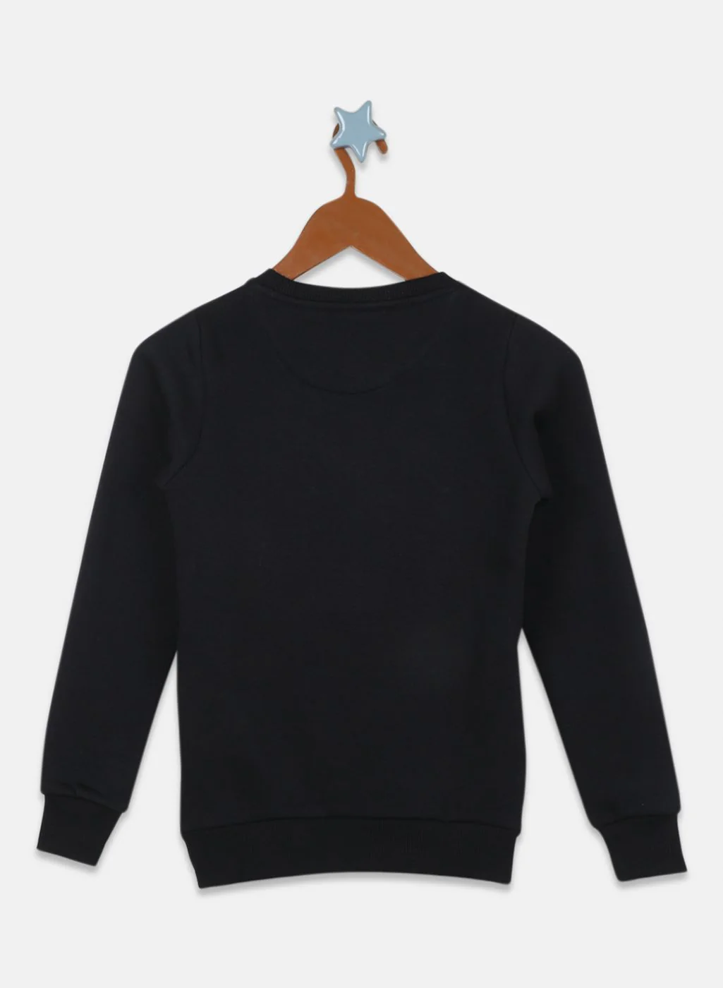 Girls Black Printed Sweatshirt - Image 2