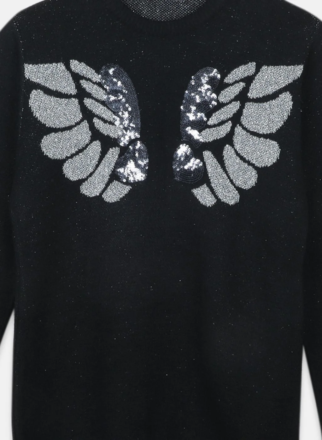 Girls Black Solid Top - Image 3