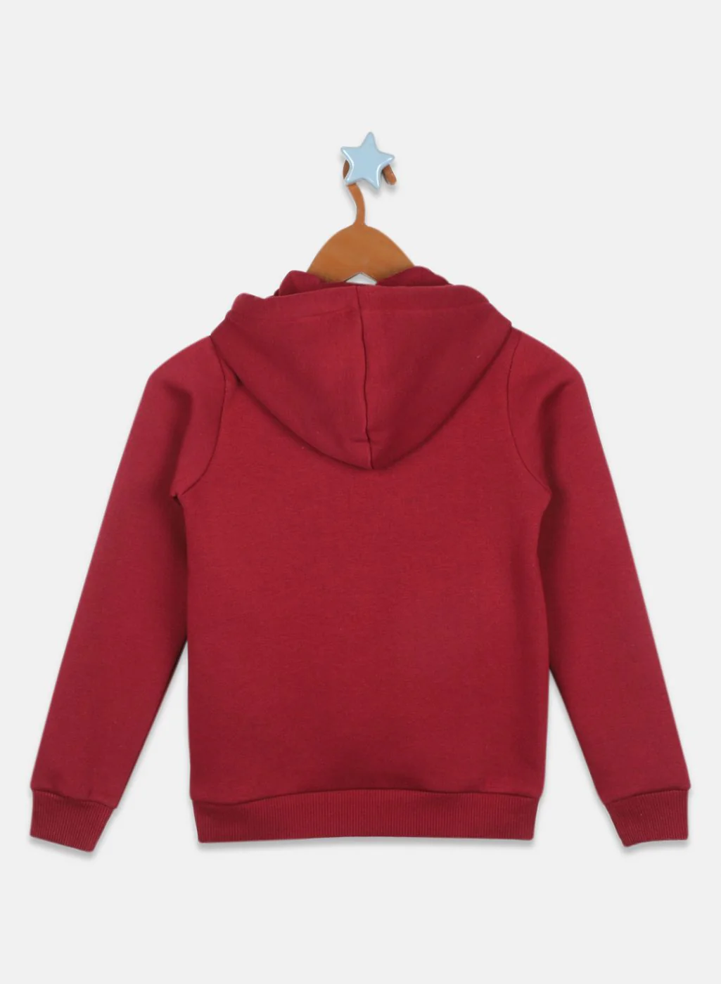 Girls Maroon Embroidered Sweatshirt - Image 2