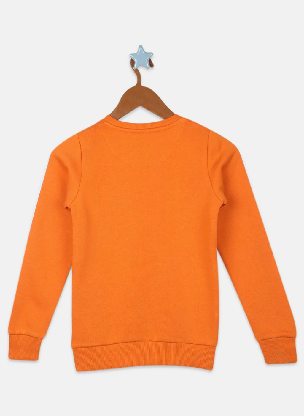 Girls Orange Printed Sweatshirt - Image 2