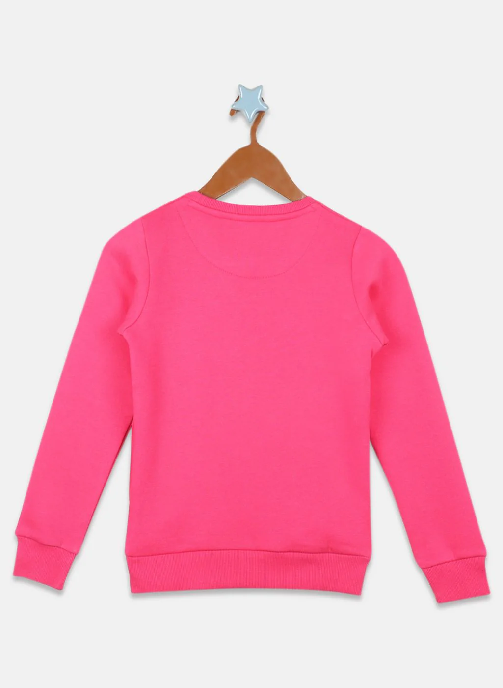 Girls Pink Printed Sweatshirt - Image 2
