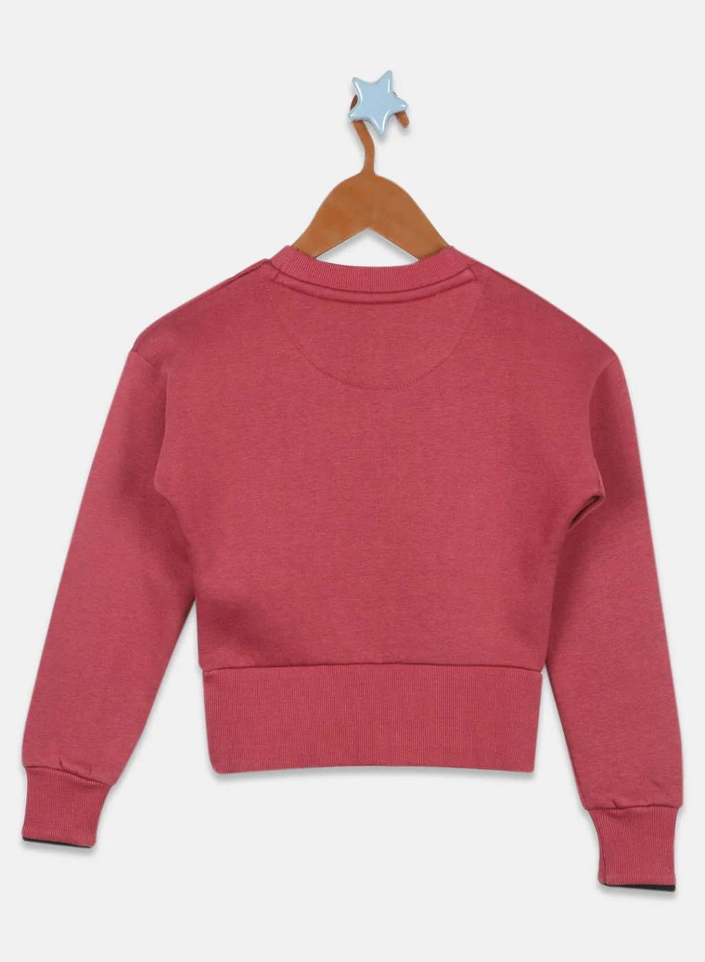 Girls Pink Printed Sweatshirt - Image 2