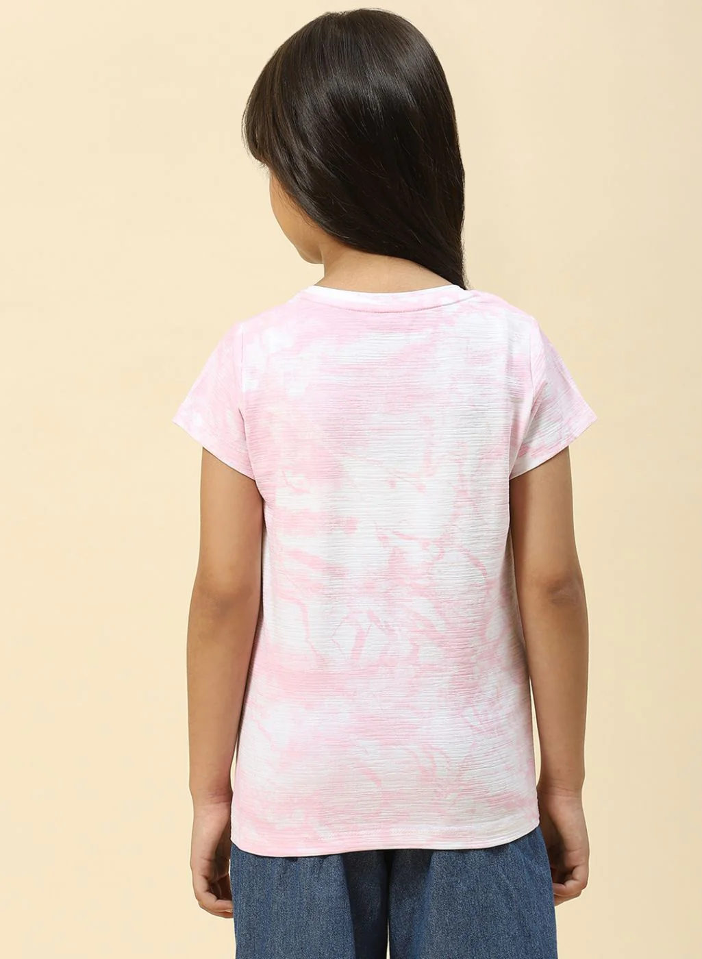Girls Pink Printed Top - Image 5