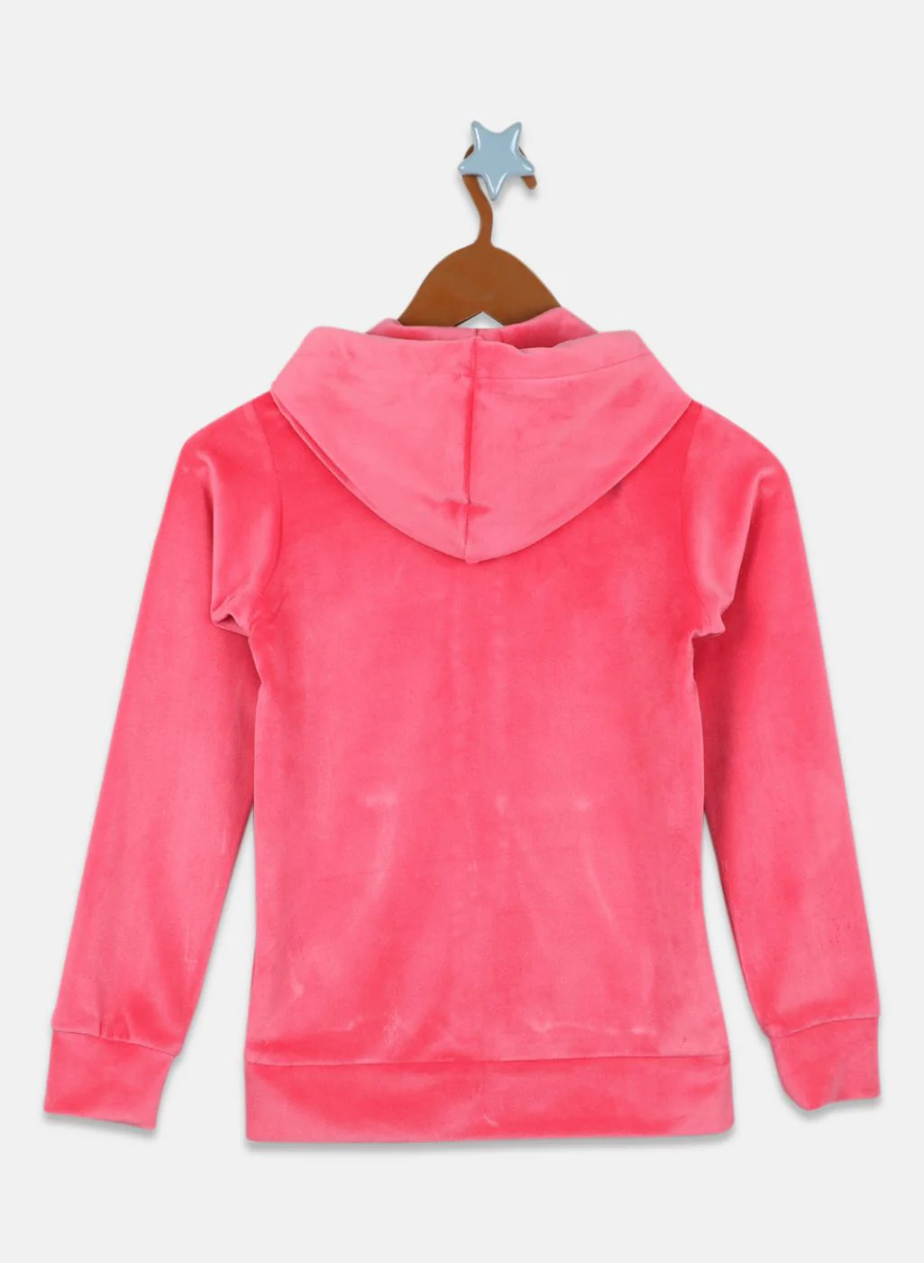 Girls Pink Solid Sweatshirt - Image 2