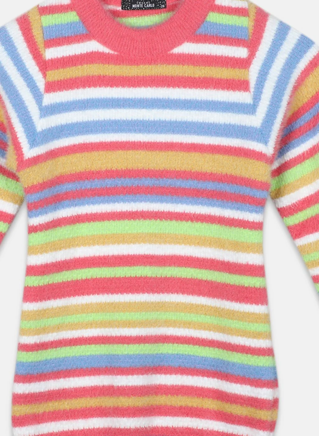 Girls Pink Stripe Top - Image 3