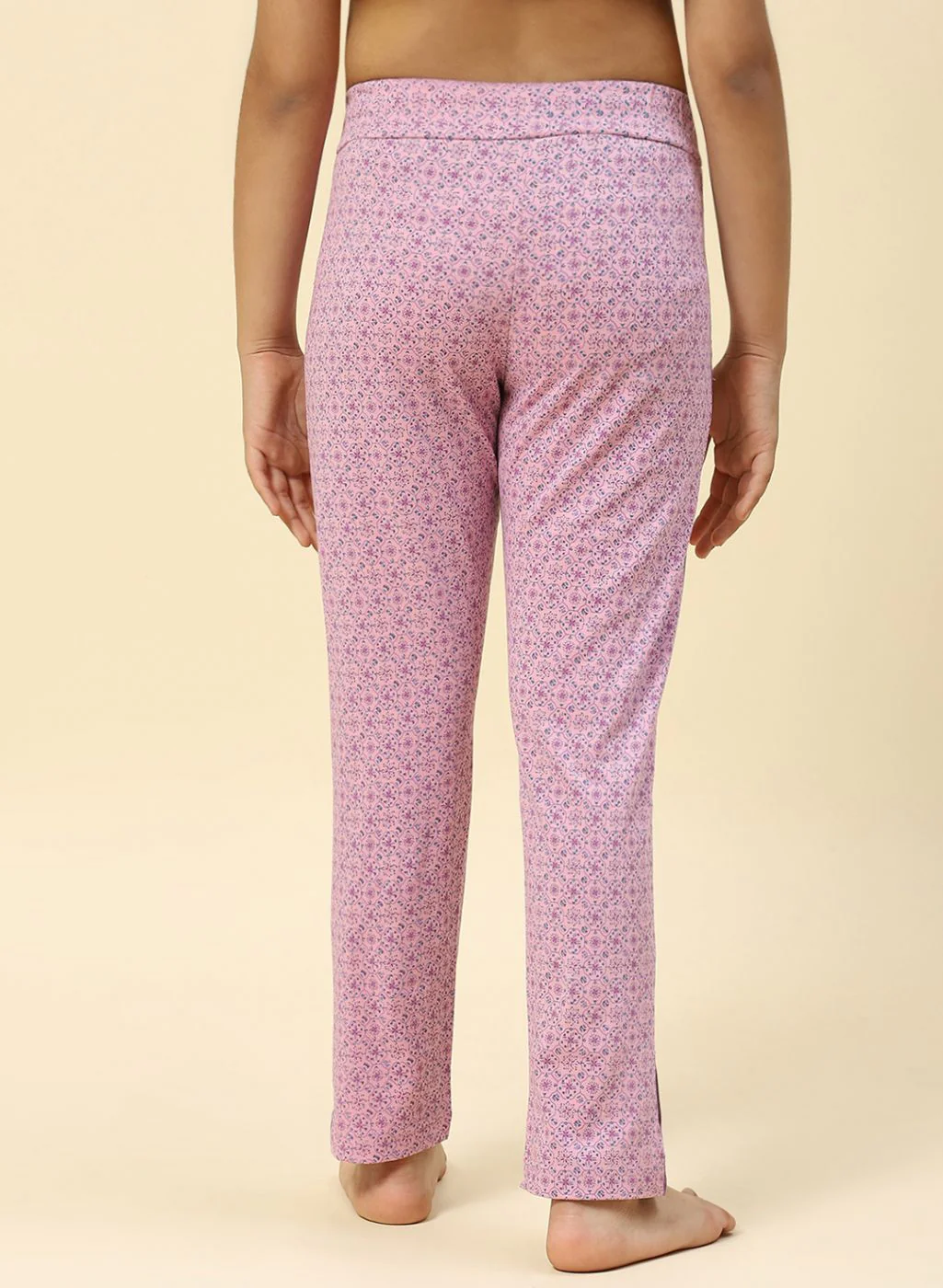 Girls Purple Regular Fit Lower - Image 5