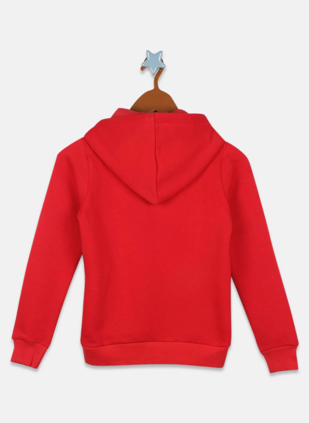 Girls Red Printed Sweatshirt - Image 2
