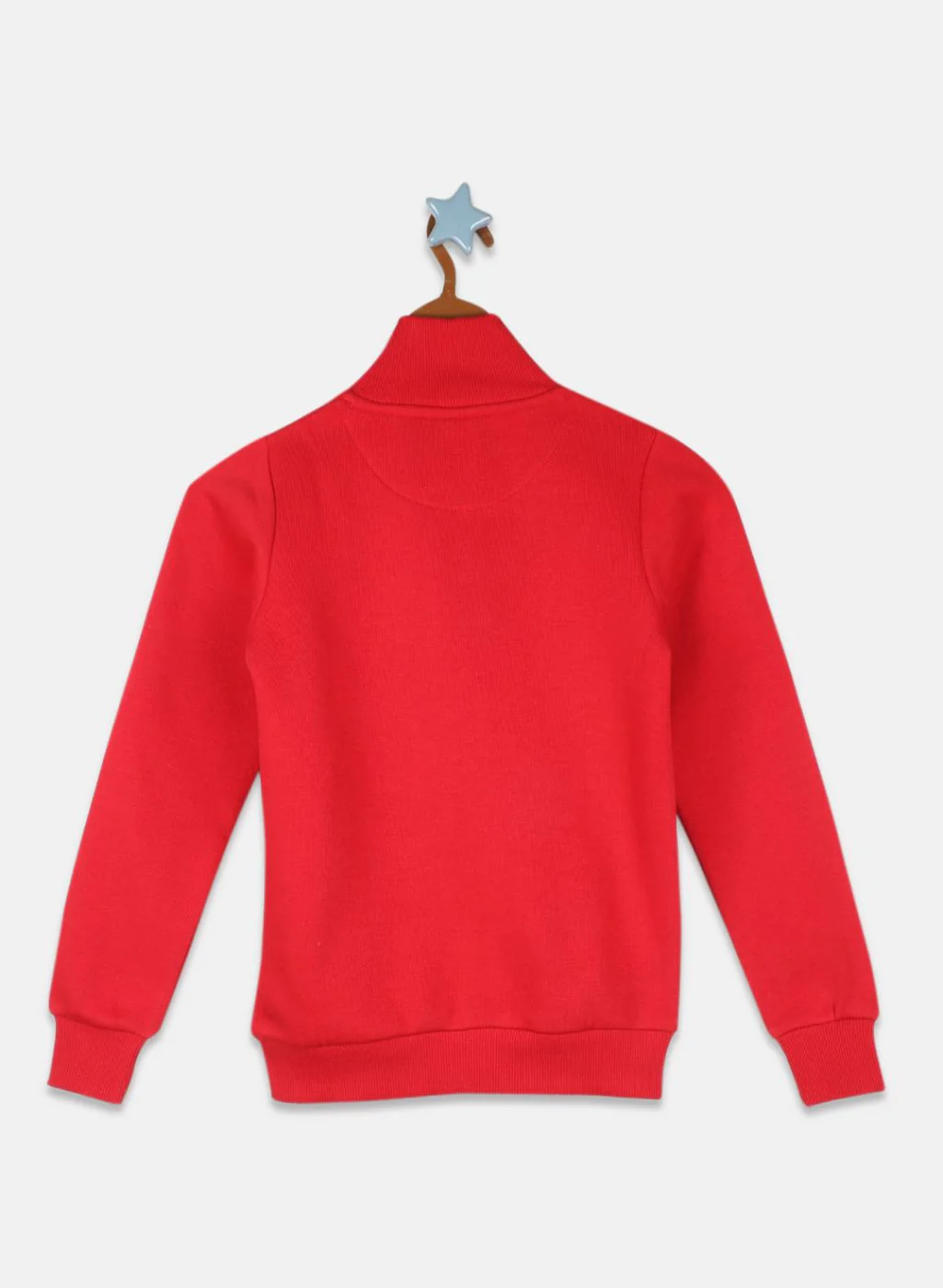 Girls Red Solid Sweatshirt - Image 2
