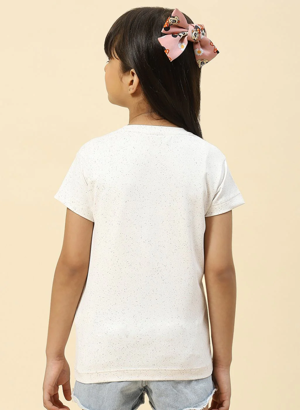 Girls White Printed Top - Image 5