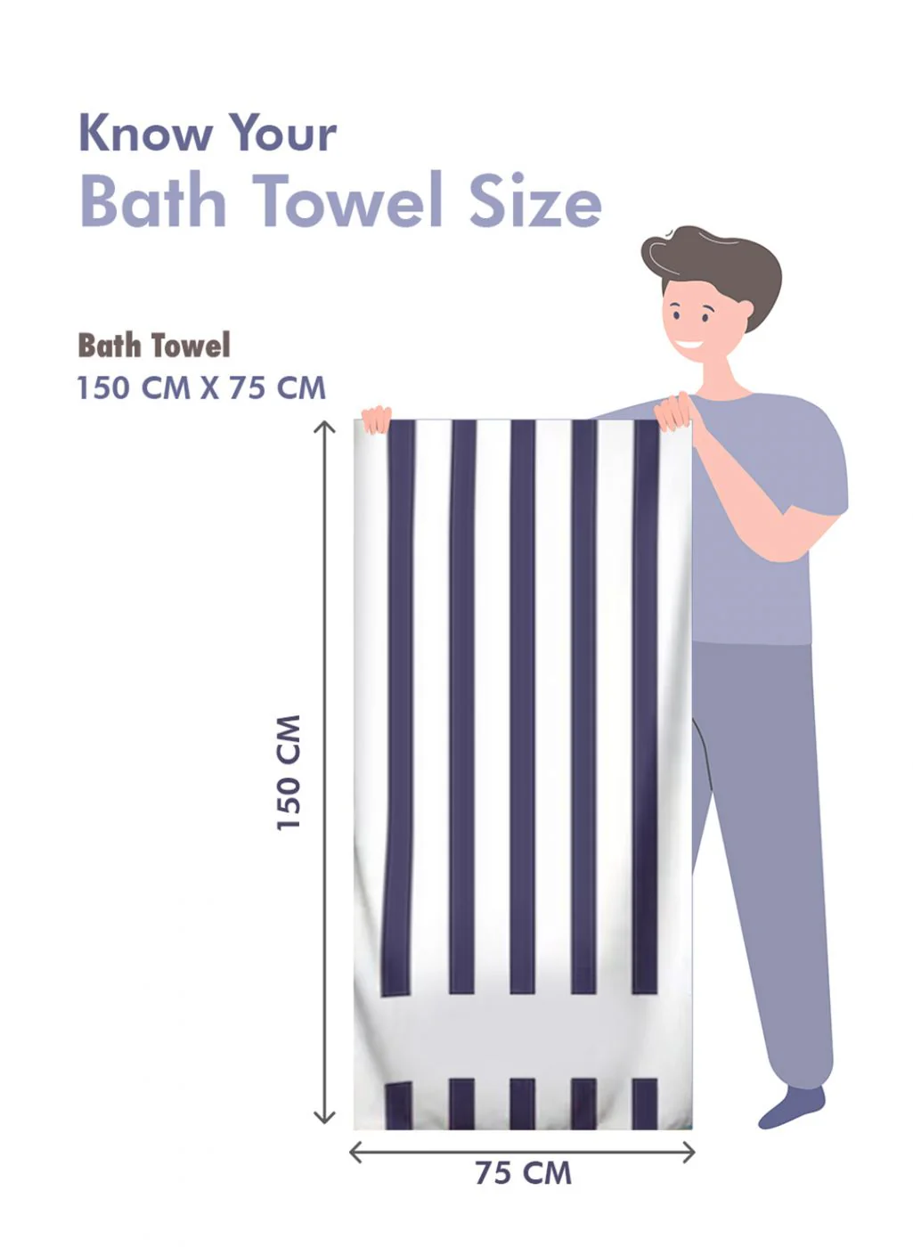 Grey Cotton 600 GSM Bath Towel - Image 7