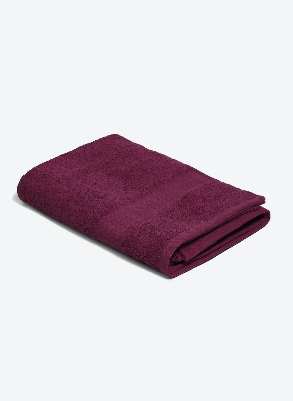 Maroon Cotton 400 GSM Bath Towel - Image 2