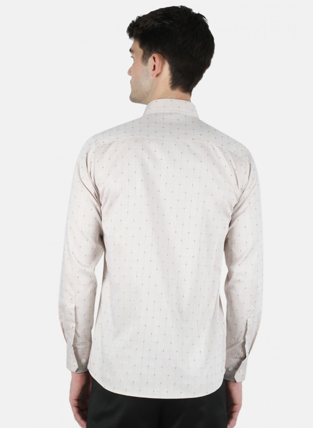 Men Beige Printed Shirt - Image 3