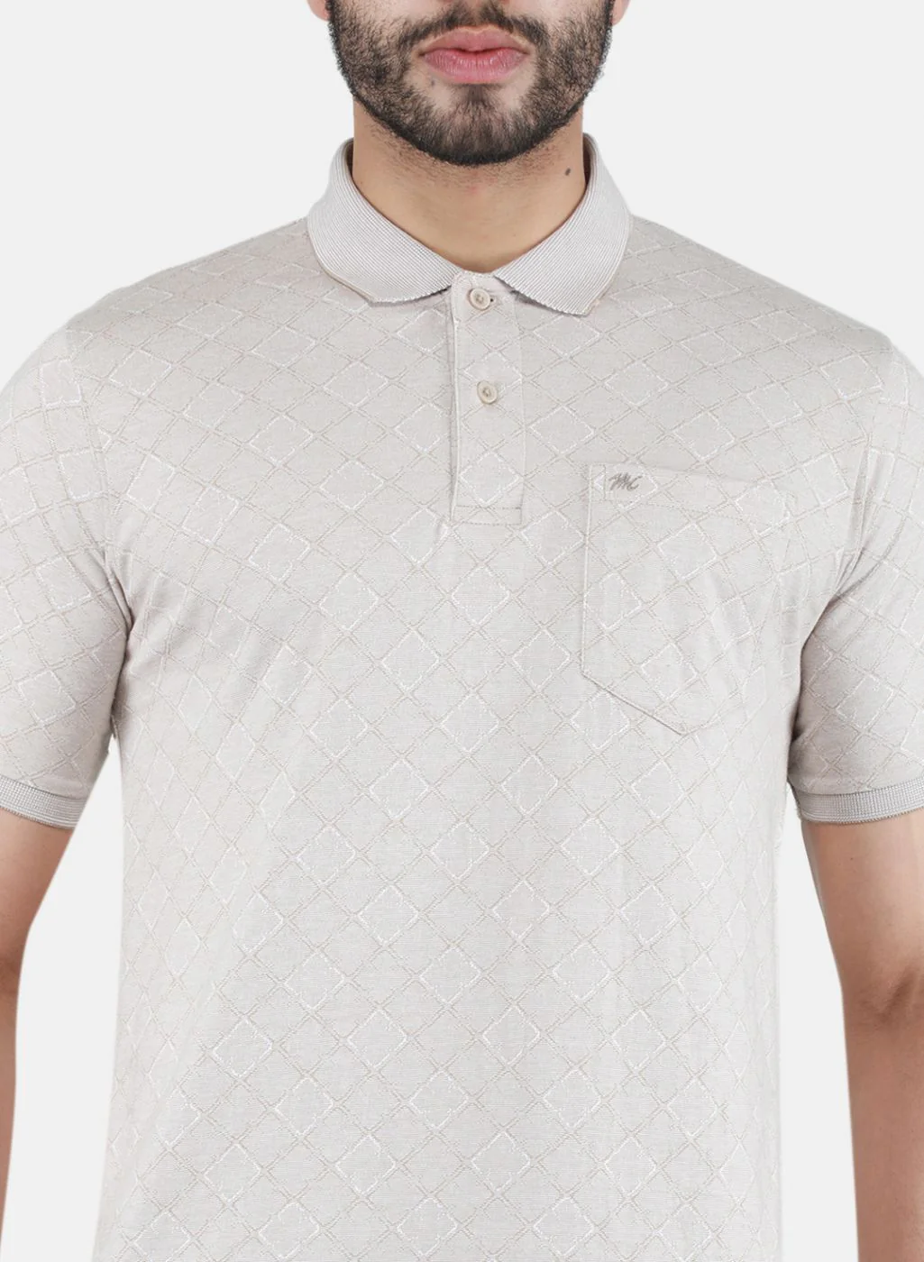 Men Beige Printed T-Shirt - Image 5