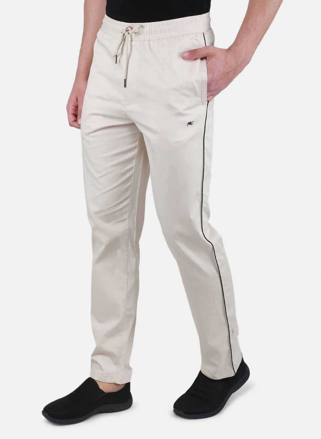 Men Beige Regular Fit Lower - Image 2