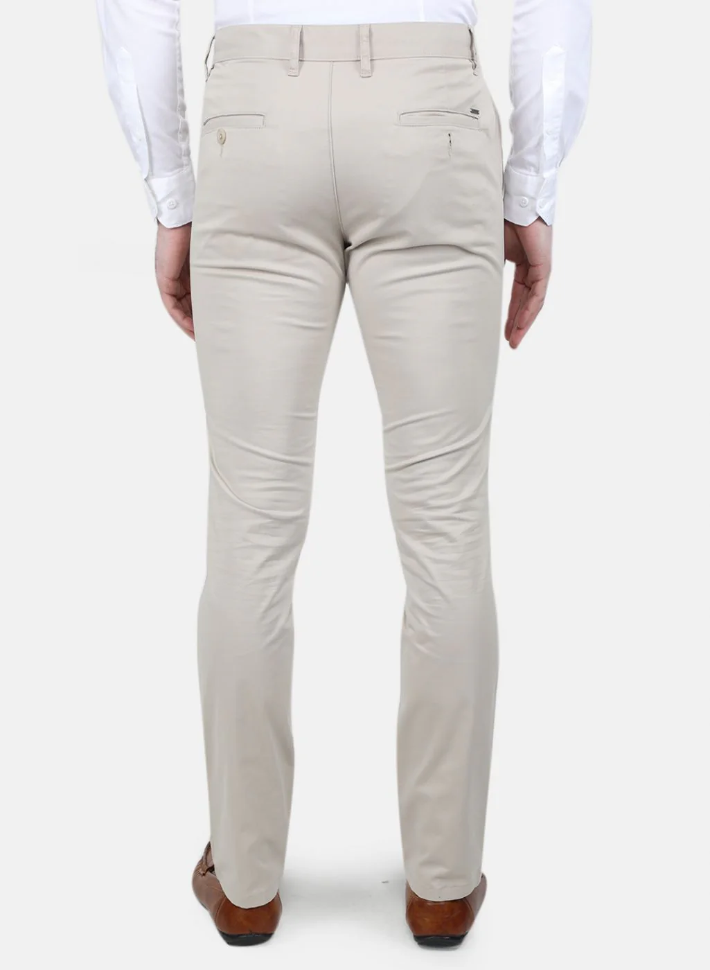 Men Beige Regular Fit Trouser - Image 3