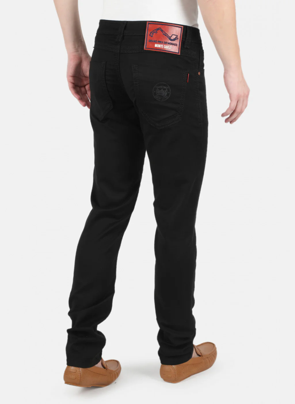 Men Black Narrow Fit Denim - Image 3