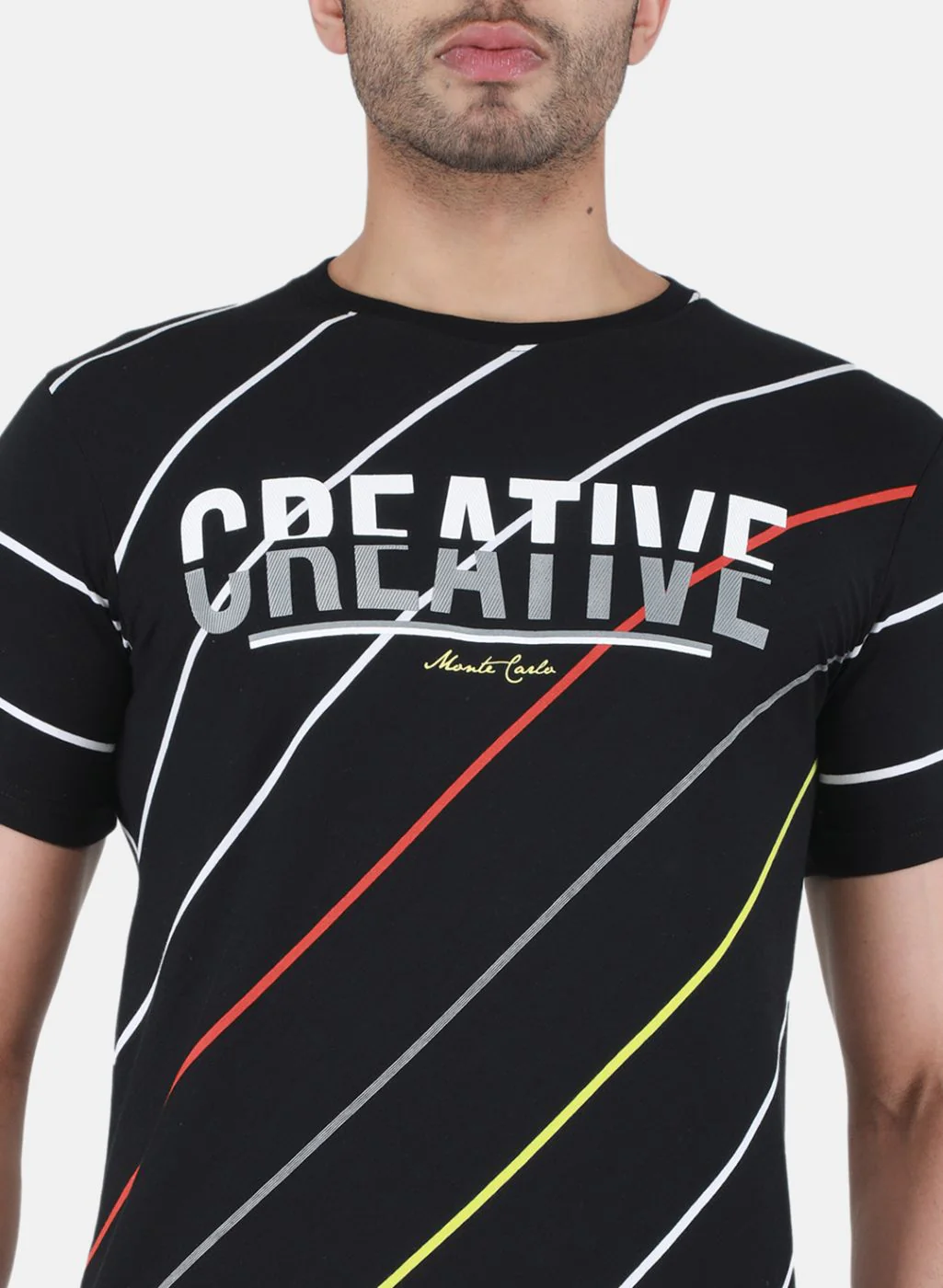 Men Black Printed T-Shirt - Image 5